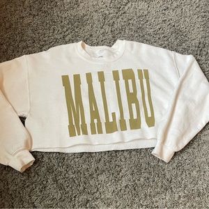 malibu cropped crewneck